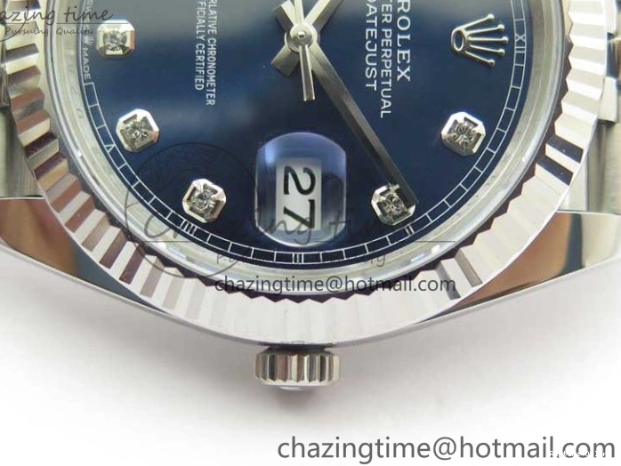 0406 Cozy New DateJust 41 126334 ARF 1:1 Best Edition 904L Steel Blue Diamonds Dial on Jubilee Bracelet A 2548